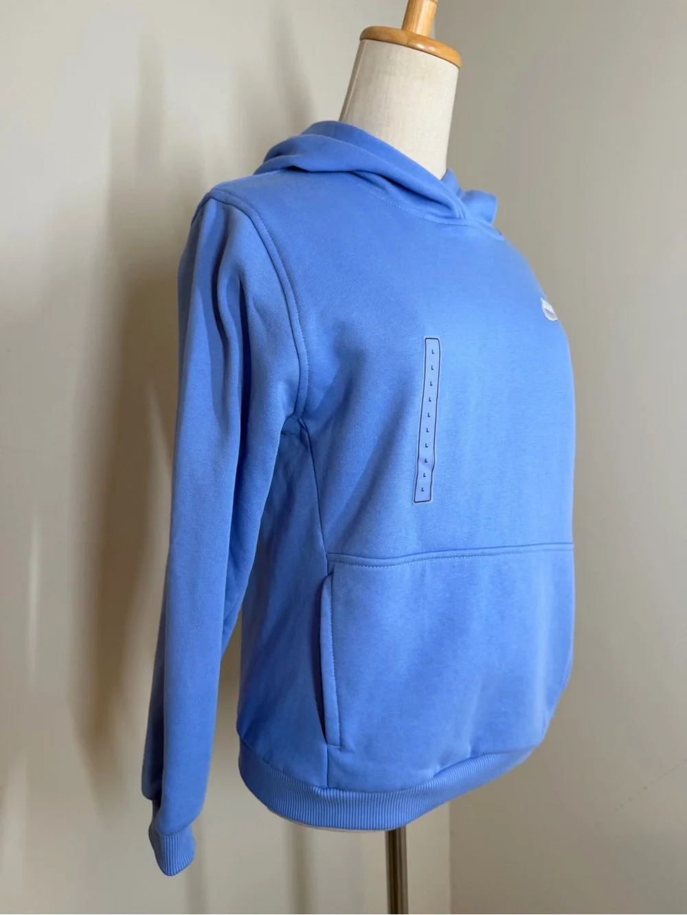 NEW Nike Sportswear Club Boys Lt. Blue -SZ L- Fleece Pullover Hoodie Sweatshirt
